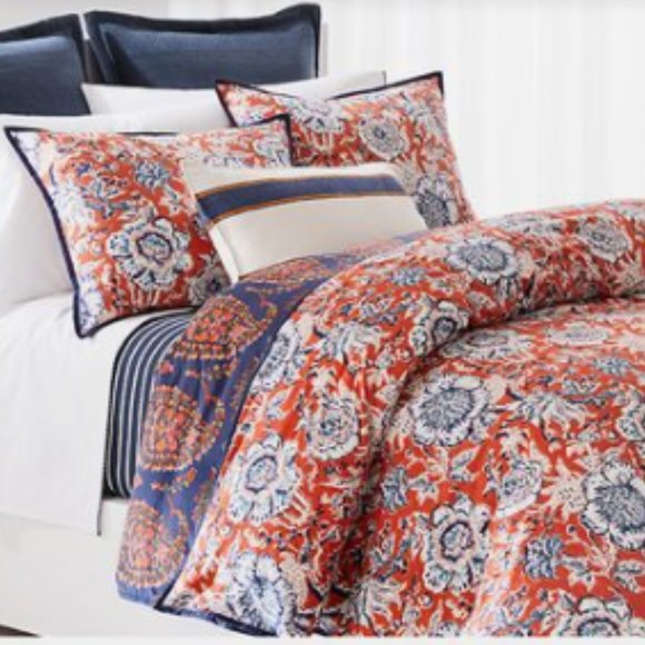 Ralph Lauren Bedding Ralph Lauren Tessa Floral Reversible Duvet Fullqueen 2 Shams Set Poshmark